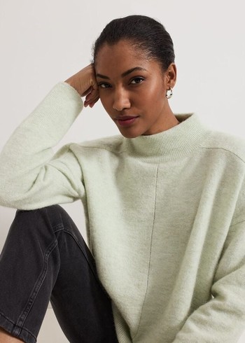 Phase Eight Jordan Alpaca Funnel Neck Knitwear Green Canada | TBVKGI-073